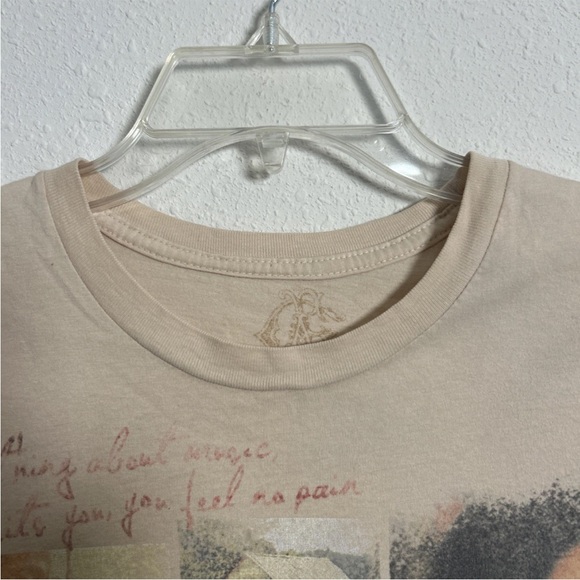 Bob Marley Catch A Fire Beige All Over Photo Print T-Shirt Adult Small Cotton - Picture 9 of 14